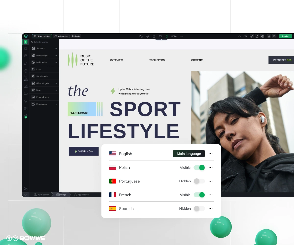 BOWWE Multilingual Website Creator