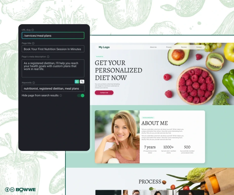 Módulo Rocket SEO en BOWWE Website Builder