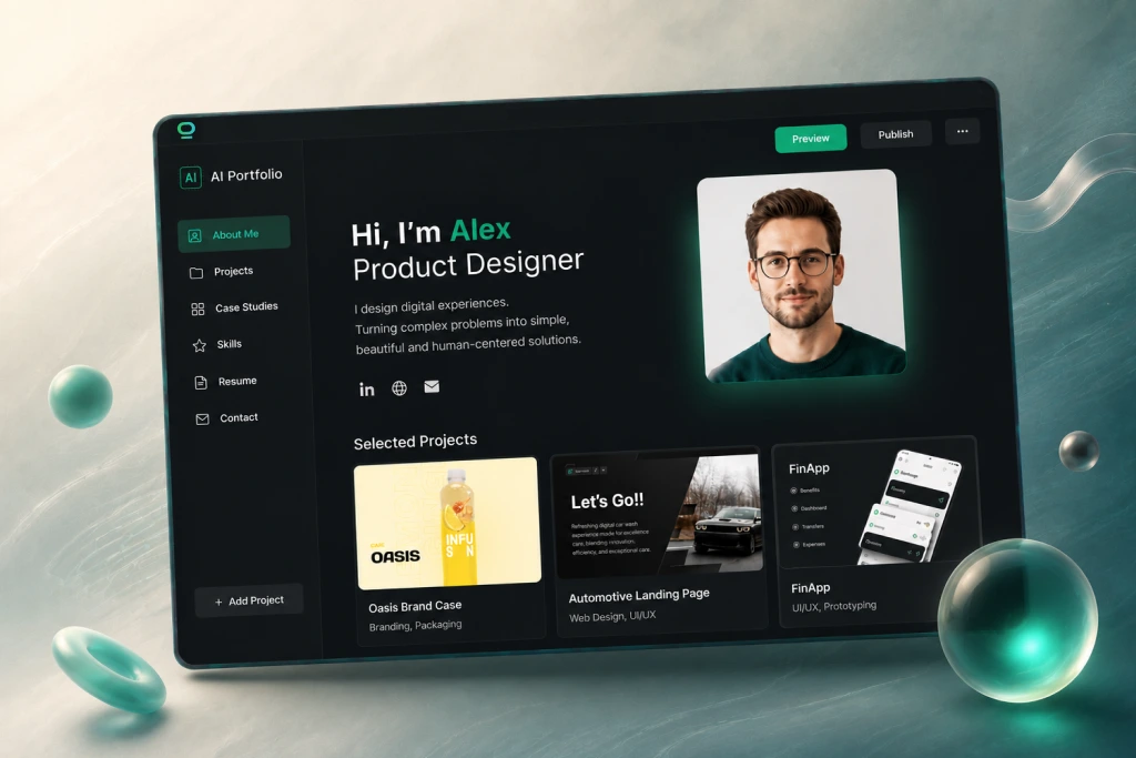 Création d'un portefeuille dans AI Portfolio Builder