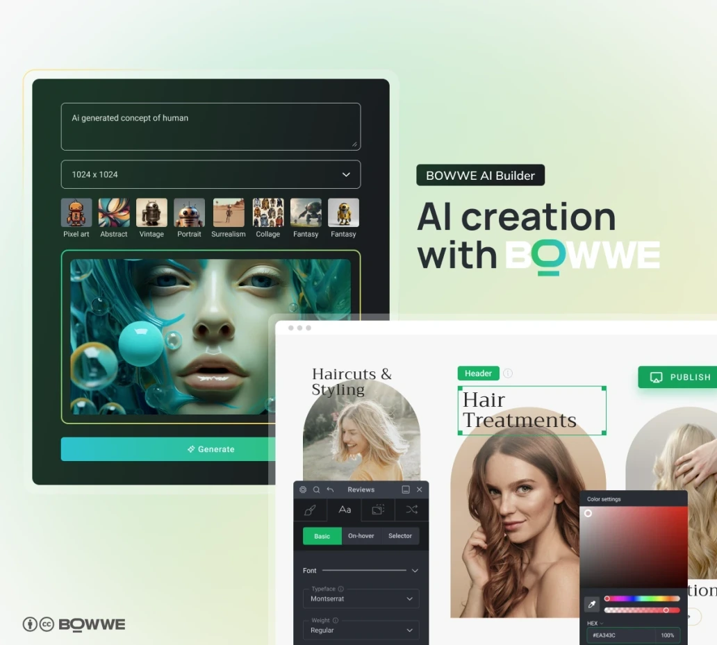 Elements of BOWWE AI Website Builder