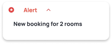 a booking alert showing available offers