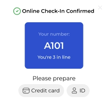 check-in confirmation ID