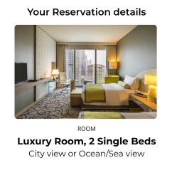 reservation details regarding your stay