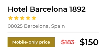 hotel Barcelona 1892