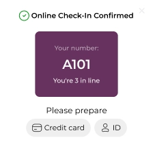 your room number notification