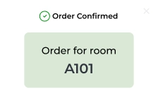 table reservation confirmation