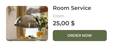 room service offer in the mobile app