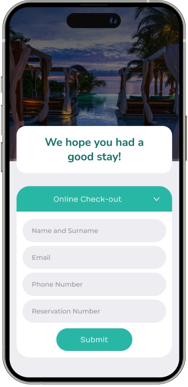 We hope you had a good stay