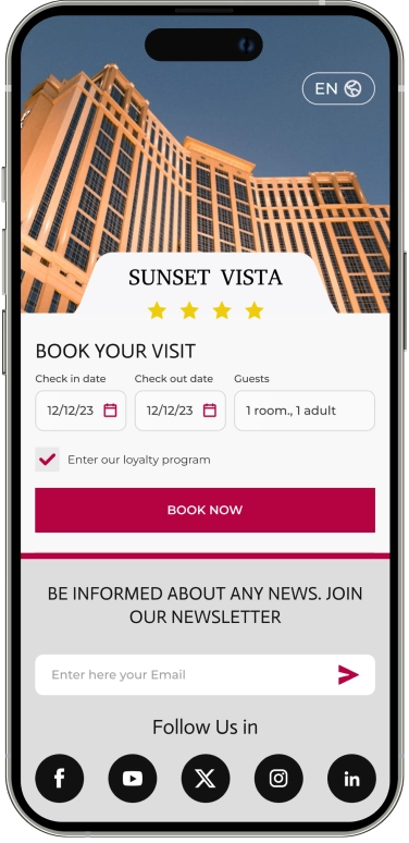 sunset vista hotel template