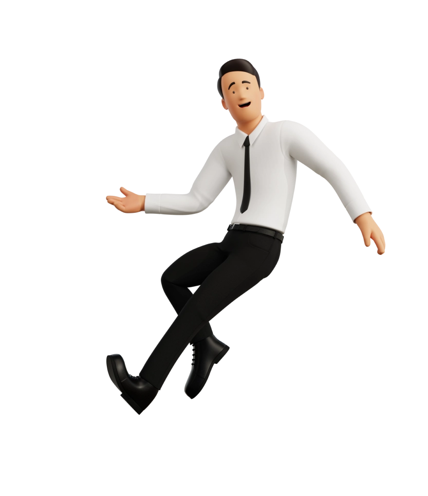 clay business man juggling green shapes in the air