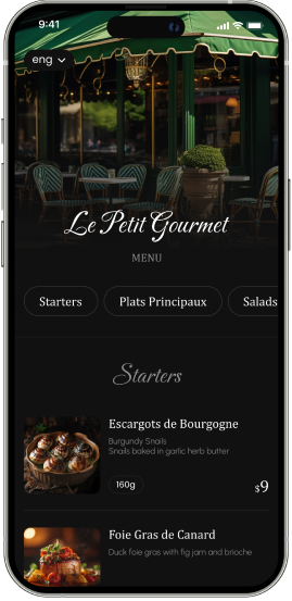 French cafeteria template