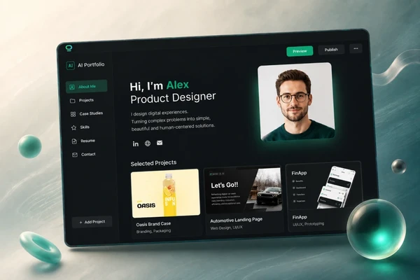 Création d'un portefeuille dans AI Portfolio Builder