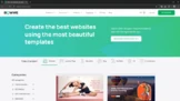  process of building a website using BOWWE ready-made templates