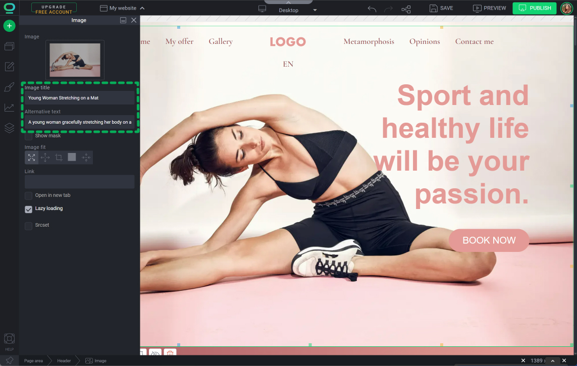 image alt and title SEO optimization