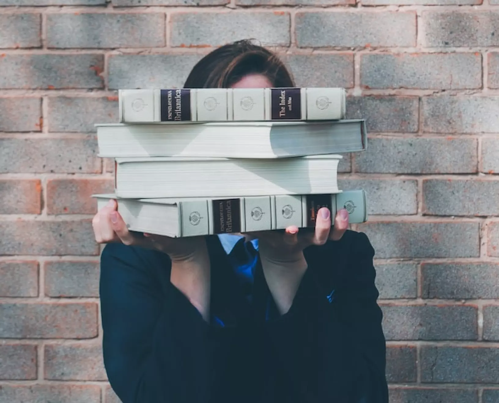 Girl with books