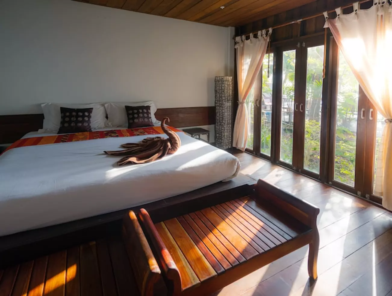 Bedroom with a window