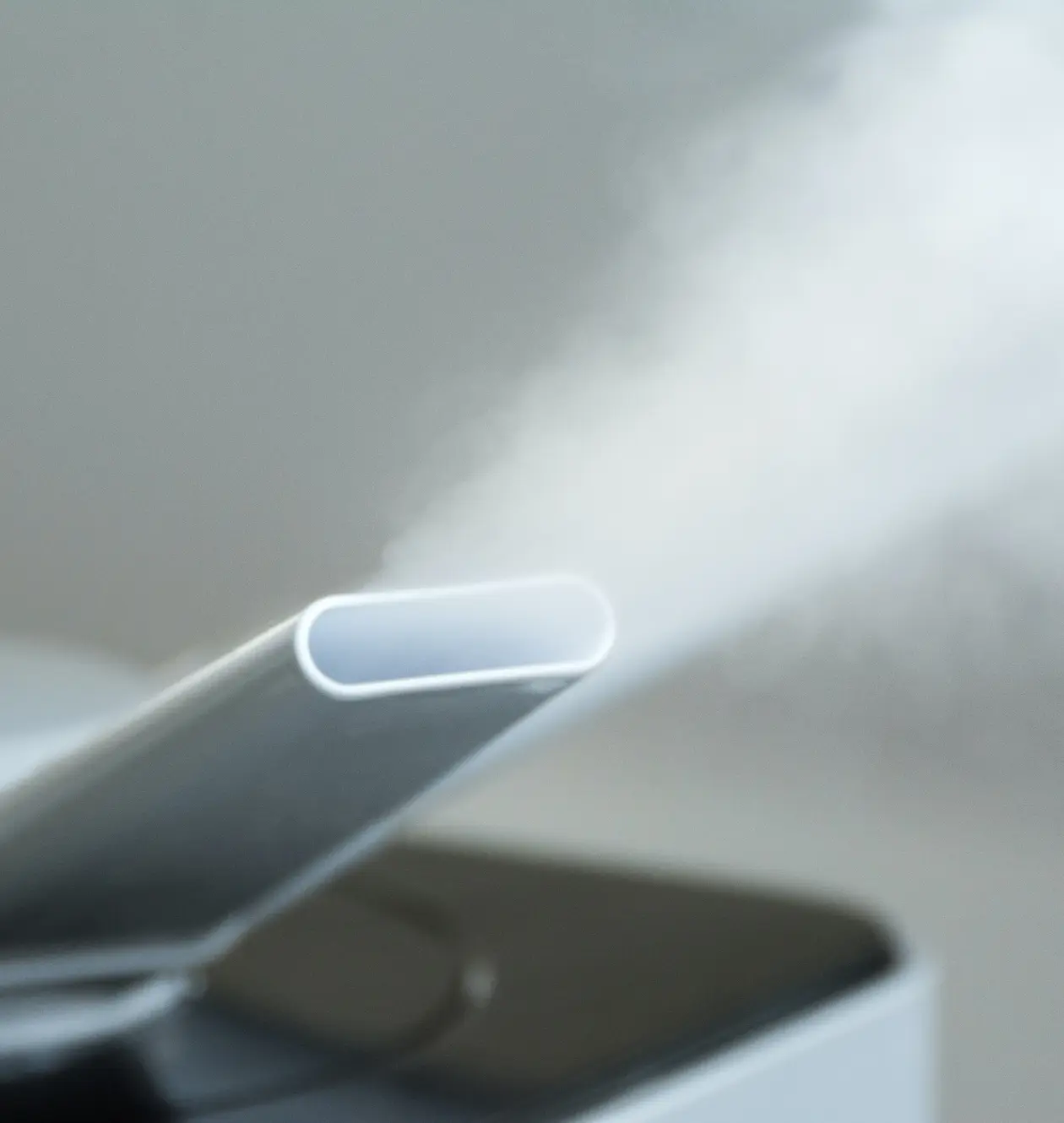 the device sprays 