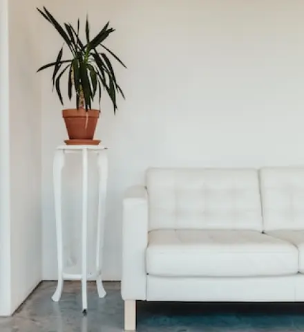 weißes Sofa