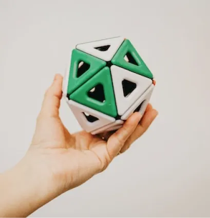 puzzle toy in hands