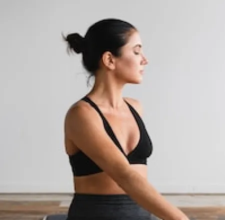girl doing yoga