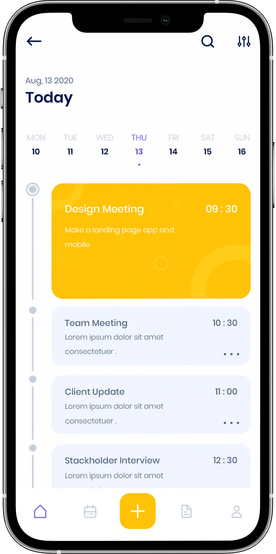 Ein Smartphone mit geöffnetem Kalender