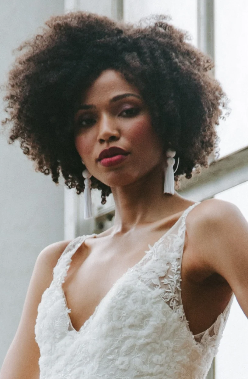 Girl in a wedding dress