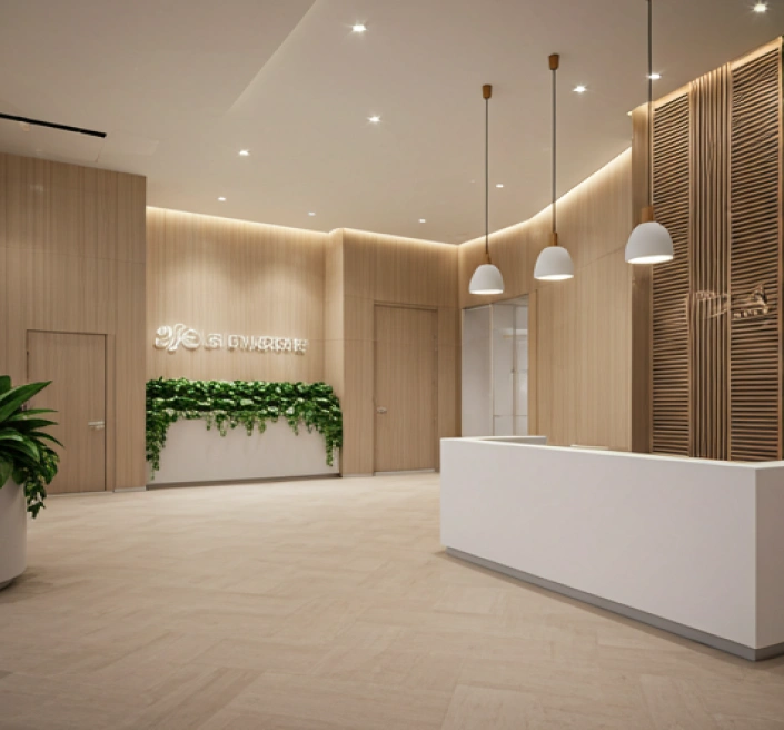 Interior of the clinic hall