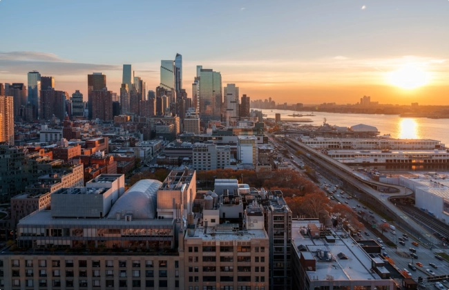 Panoramic view of the city