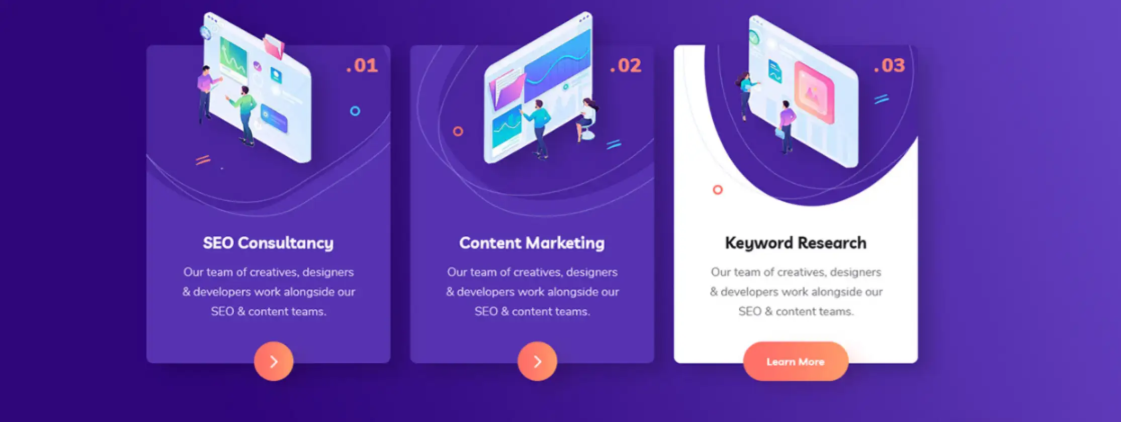 design image with rich text